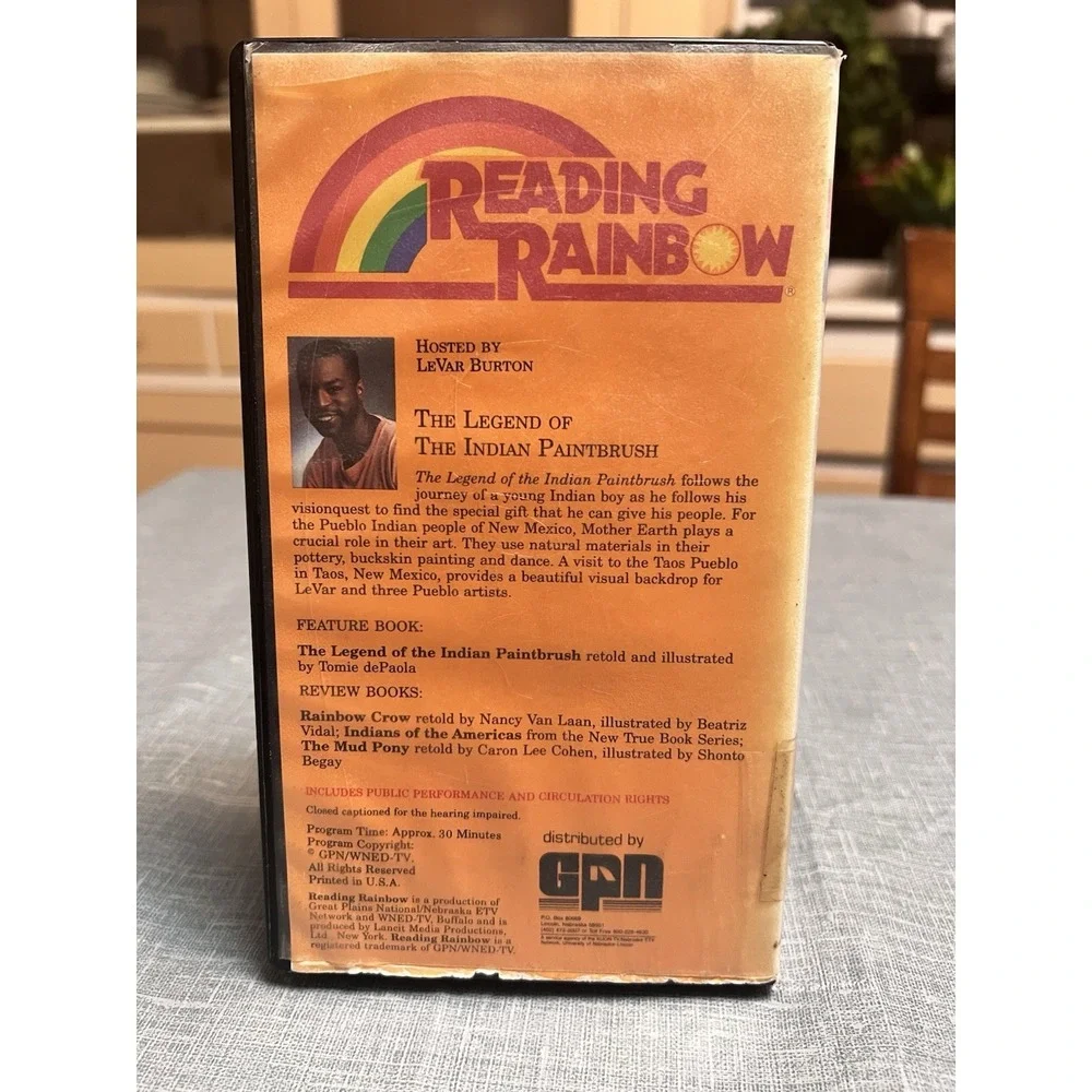 Reading Rainbow The Legend Of The Indian Paintbrush VHS Vintage 90's - Picture 2 of 4